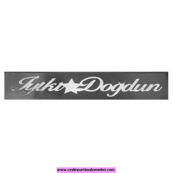 İyi Ki Doğdun Siyah Gümüş Kuşak